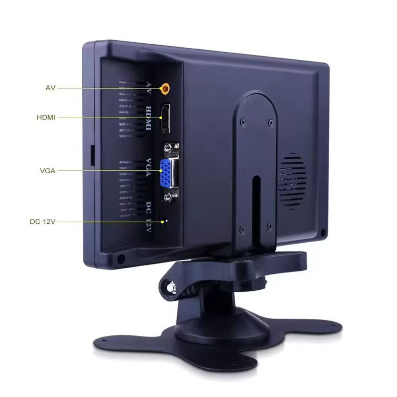 Neutral 7inch Car Desktop High-Definition Lcd Monitor Industrial Screen Raspberry Pi Hdmi/Vga/Av Image
