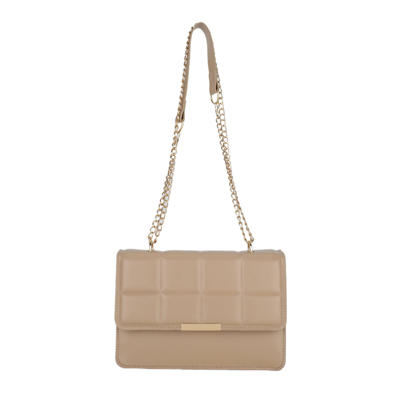 Bolsa de casca dura de cuadrilátero de cadena sólida, bolso cuadrado de damas de este año, bolso de hombro de moda de textura, bolso de mochila casual