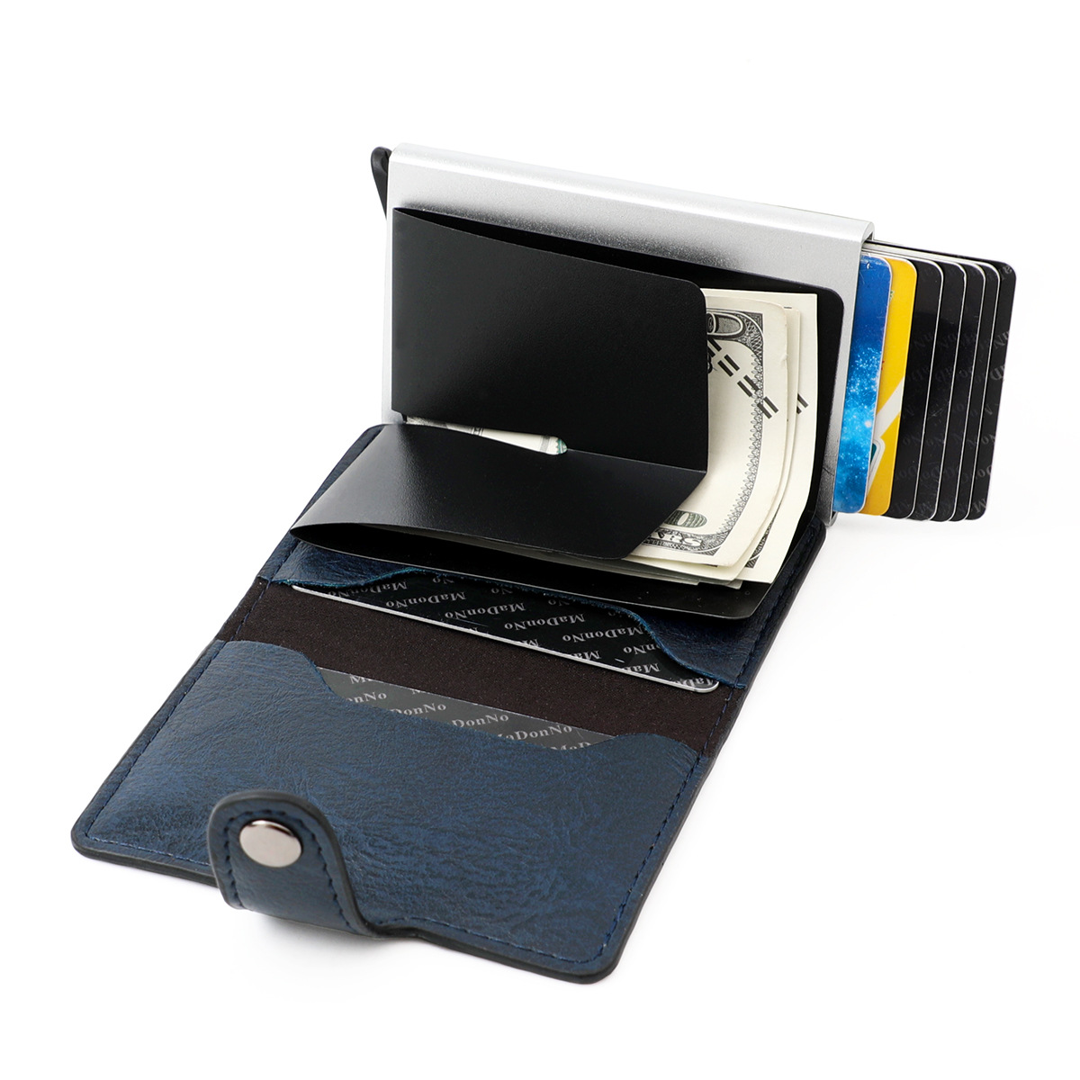 Wholesale Rfid Shielding Anti-theft Brush Ultra-thin Credit Card Aluminum Alloy Card Bag display picture 2