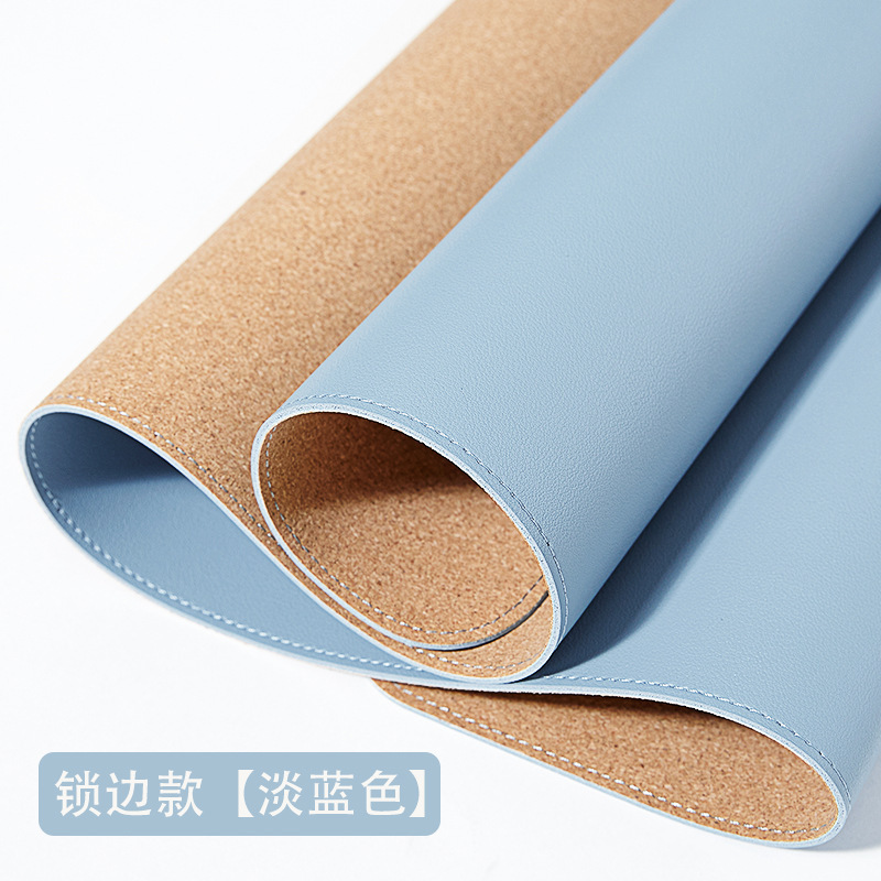 라이트 블루 + 코르크 (잠금 가장자리)