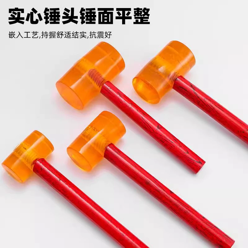 Rubber hammer, elastic two-color eraser from soft rubber