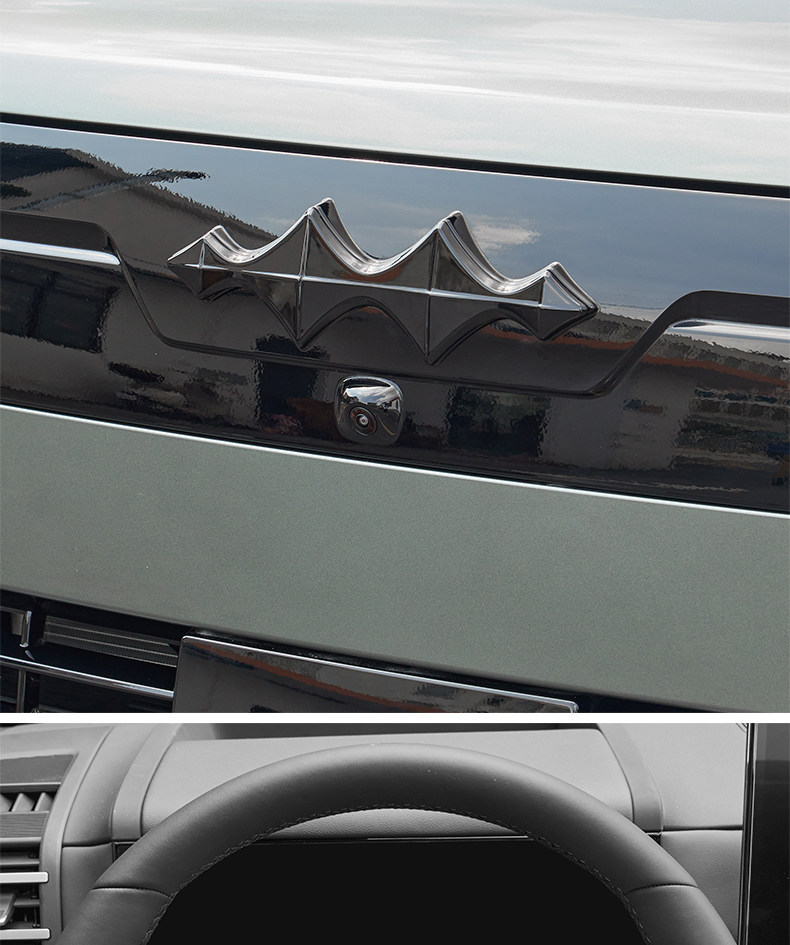 Suitable for Fangchengbao Titanium 7 car logo decorative stickers, front grille, car blackening, car logo stickers, and decorative accessories
