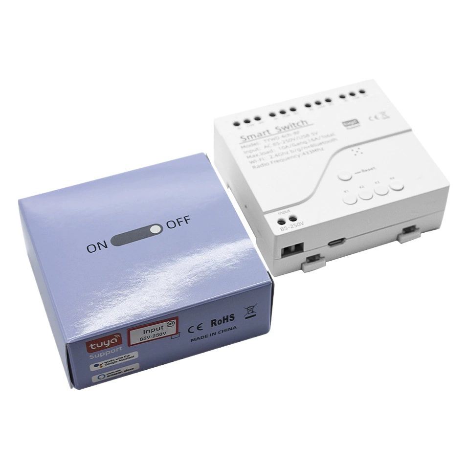 Граффити умный переключатель WiFi DIY таймер 220 В RF модуль голосового управления 4CH Tuya модуль