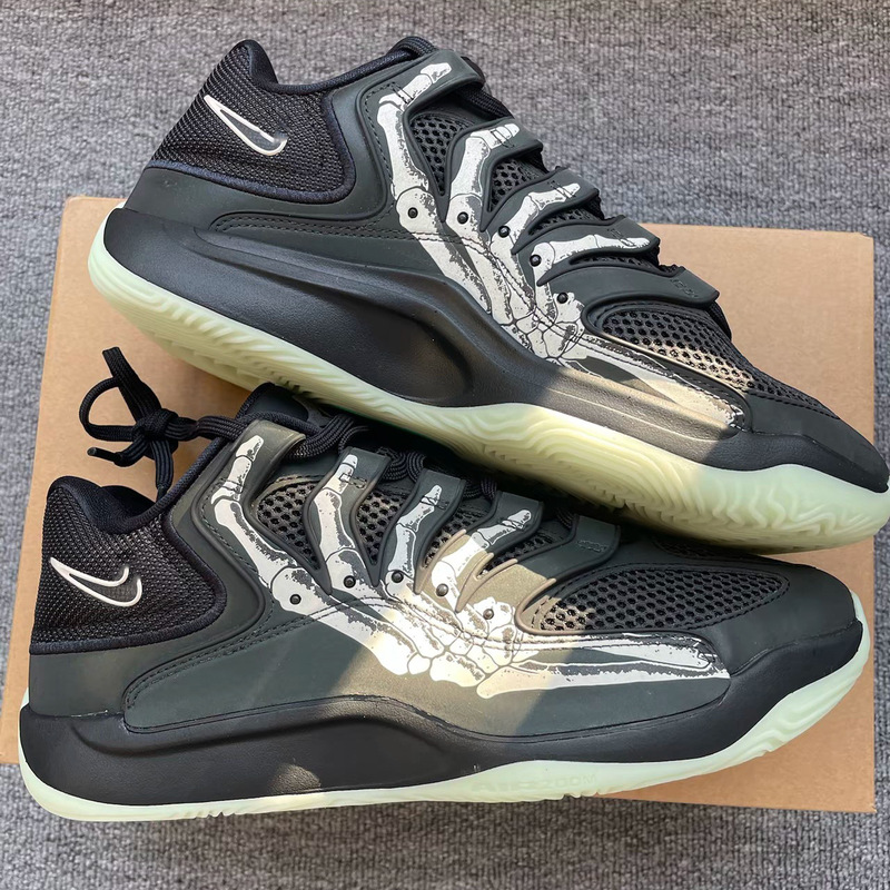 Original Kd18 Basketball Shoes Halloween Death's Hand Pink Rose Men's and Women's Durant 18 Luminous Sneakers Original Kd18 Basketball Shoes Halloween Death's Hand Pink Rose Men's and Women's Durant 18 Luminous Sneakers