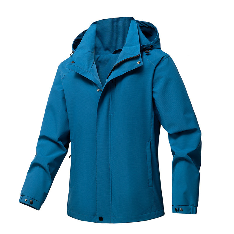 Hombres y mujeres de bolsillo chaqueta impermeable al aire libre chaqueta de trabajo delgada chaqueta de montaña ropa de montaña