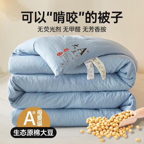 A-type original cotton soybean fiber quilt pure cotton winter quilt 100% cotton quilt core extra thick single dorm spring and autumn bedding wholesale