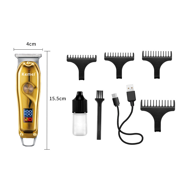 Corte de pelo Kemei nuevo tipo eléctrico KM - 427 corte de pelo de metal eléctrico corte de pelo de pantalla digital especial corte de pelo