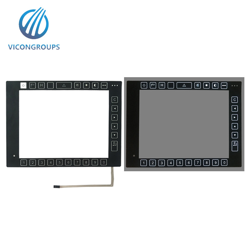 薄膜开关按键发光显示屏薄膜背光触摸按键 发光面板 发光薄膜开关