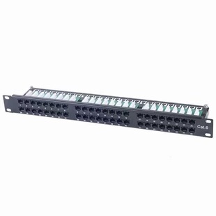 Wholesale 19-inch network distribution frame integrated super six 24-port RJ45 data socket 6a seven categories