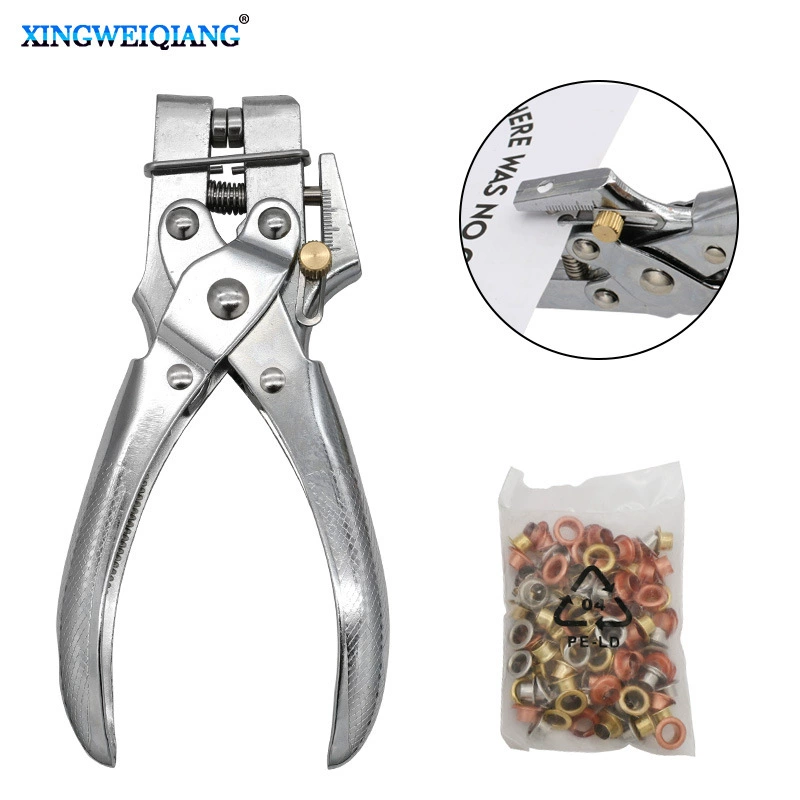 Плоскогубцы для Пробивной пряжки Регулируемая глубина пробивки 4-13 мм Принцип рычага Трудосберегающий дизайн Легкое Пробивное кольцо