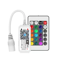 Новый контроллер RF2.4G RGB mini WIFI + контроллер Bluetooth Голосовое управление Amazon Alexa