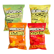 韓國進口食品 帕克大叔年糕條爆米花 休閑膨化零食便利店熱賣100g