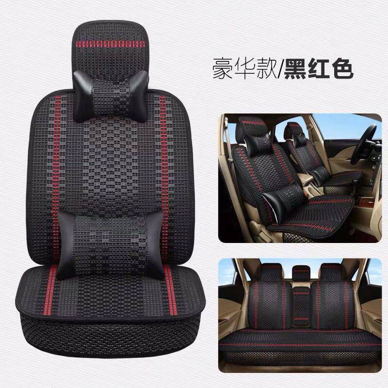 BAIC EU5 EX3 새로운 에너지 EX5 EC5 CHANGHE Q35 우드 비즈 여름 모 놀리 식 자동차 쿠션 통기성 구슬