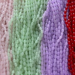 卸売 8 × 12 水滴約 60 ガラス模造翡翠ペイントビーズ DIY 手作りジュエリー卸売ルースビーズストリング