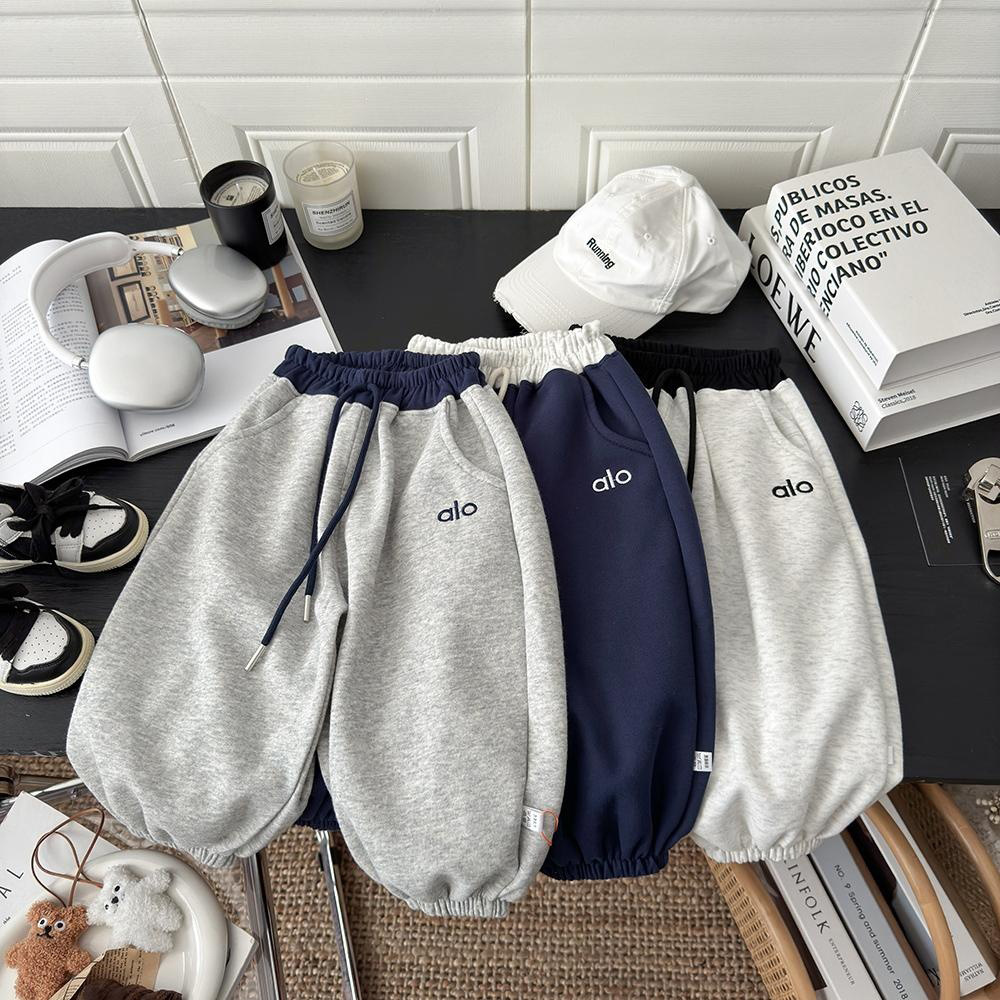 Boys' Sports Casual Pants Autumn and Winter Children's Wide-Leg Sweatpants Toddler Spring and Summer Long Pants Girls' Pants Jogger Pants