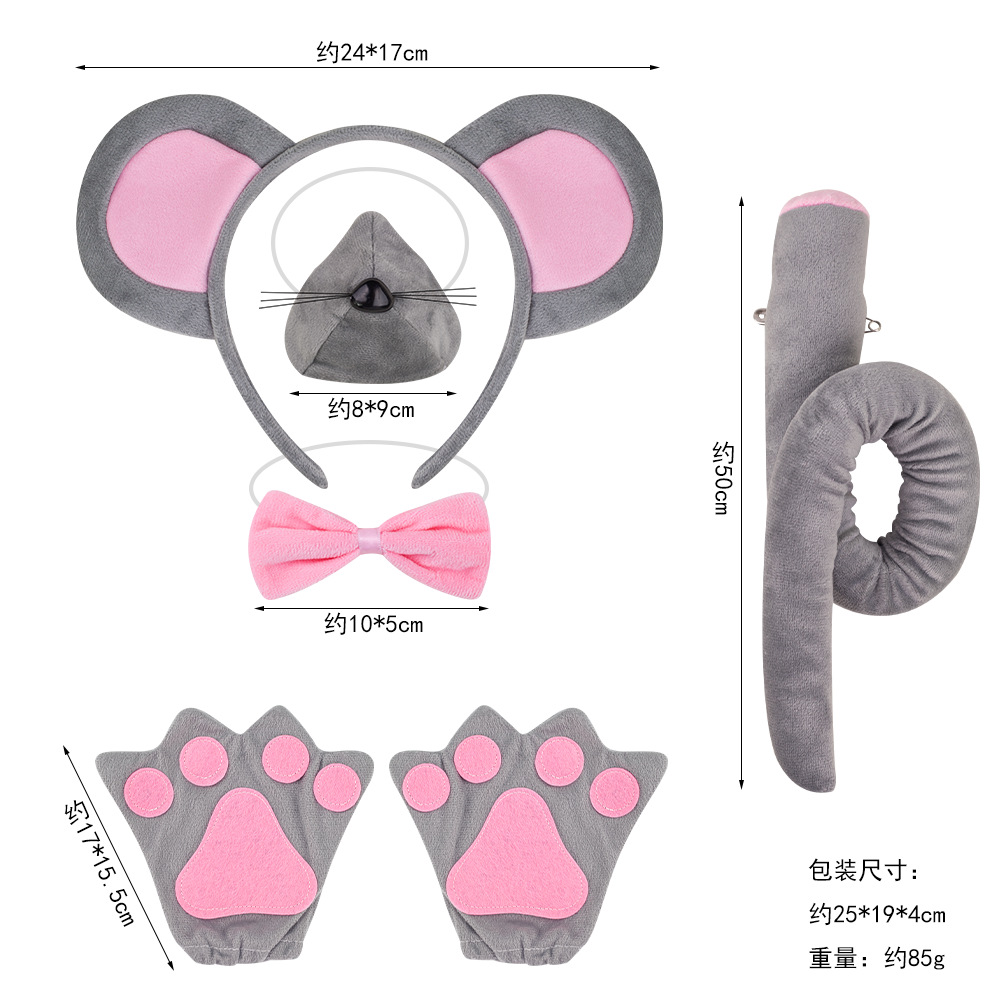 Nuevo tocado de animales de Halloween suministro transfronterizo Venta caliente diadema de ratón lindo Mickey Mouse diadema oreja