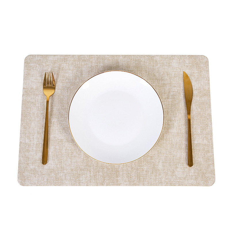 北欧insシンプルなテーブルマット革のテーブルマット両面アイデアpu洋食マットスポット卸売り防水断熱マット|undefined