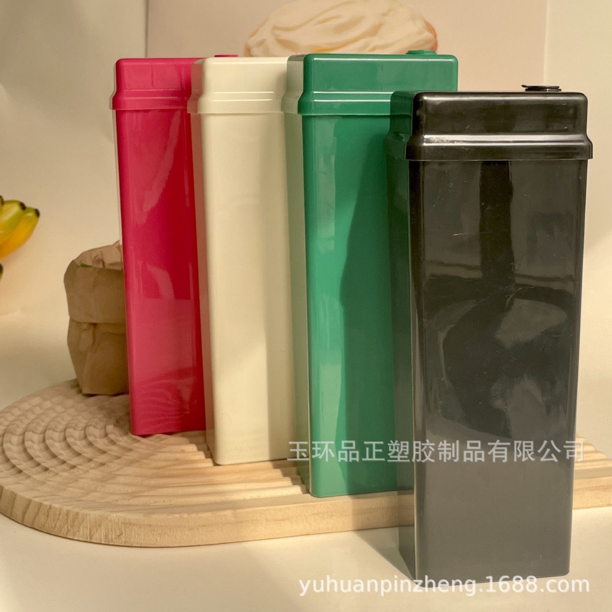 Vaso desechable de PP resistente a altas temperaturas, estilo K22, de 500 ml, con forma de ladrillo, para té con leche, botella de plástico para jugo, botella cuadrada para té con leche. image 4