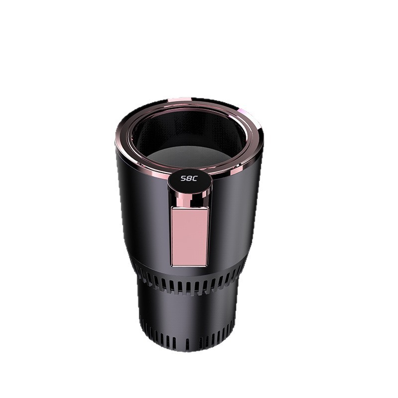 Taza caliente y fría montada en automóviles de alta calidad con una sola pulsación rápida de refrigeración y calentamiento con pantalla de temperatura inteligente para taza de calefacción portátil para automóviles image 6