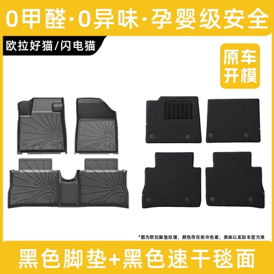 Modelə uyğun ayaqaltı: Suitable for All Tpe Ora Good - euler-good-cat-remark-year-black-full-tpe-foot-pads-quick-drying