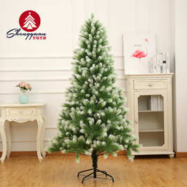 纯PE圣诞树仿真加密白尖嫩头高端自动树1.2米3米圣诞装饰品聖誕樹