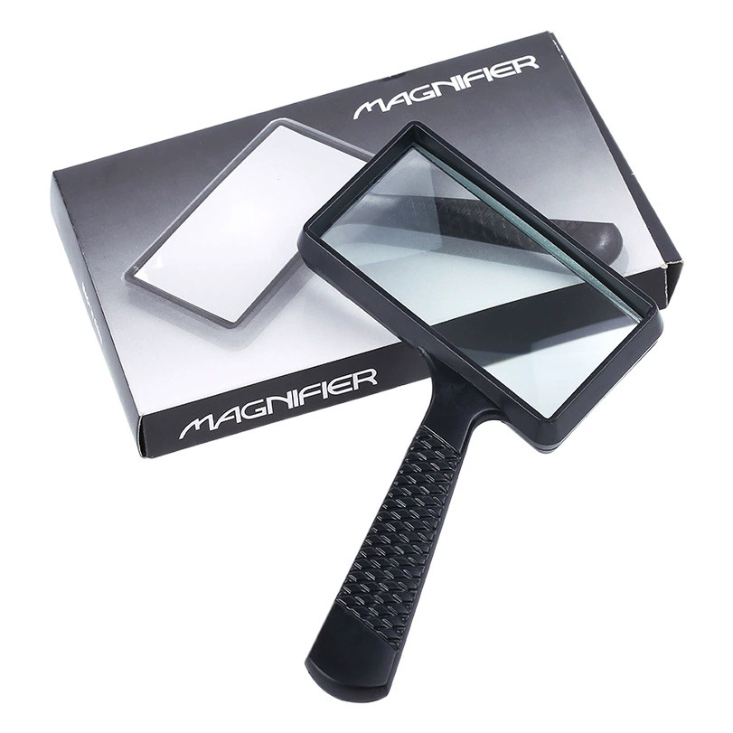 100x50 мм прямоугольное увеличительное стекло для чтения для пожилых людей творческое портативное квадратное увеличительное стекло 84026