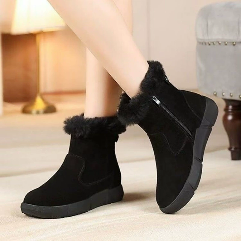 Winter non-slip warm low boots