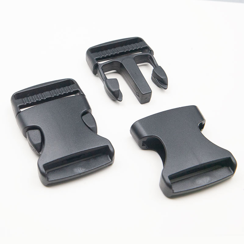 Botón de plástico en stock, bolsas negras, bolsas de cintura, botón de ajuste multifuncional, accesorios de botón de fijación Pom