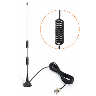 Radio Antenna BNC Suction Cup Antenna Wire Length 3 m FM Suction Cup Antenna