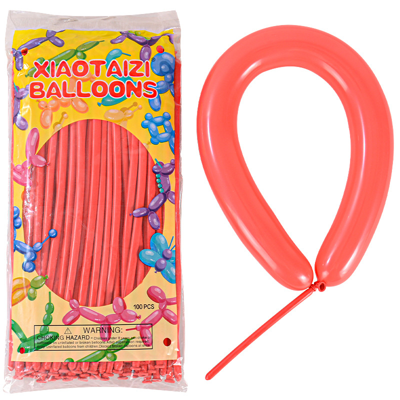 Globos largos en tira 260 globos mágicos 1.8g decoración para fiestas de cumpleaños infantiles globos largos metálicos color macarrón