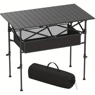 Outdoor folding table, retractable and adjustable egg roll table, portable camper night market stall, lift table, small table