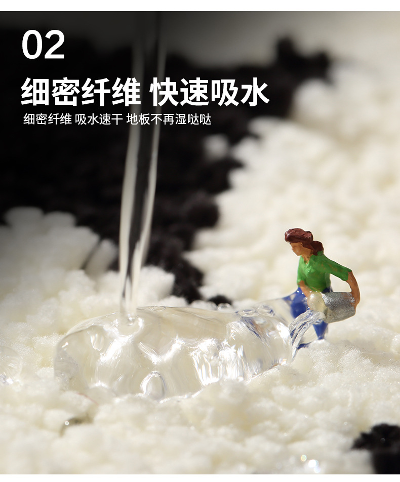 Black and White Bath Mat 4