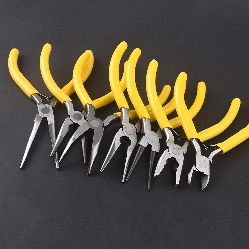 迷你钳 尖嘴针嘴斜嘴卡簧钢丝弯嘴钳 手工DIY工具5寸迷你钳子