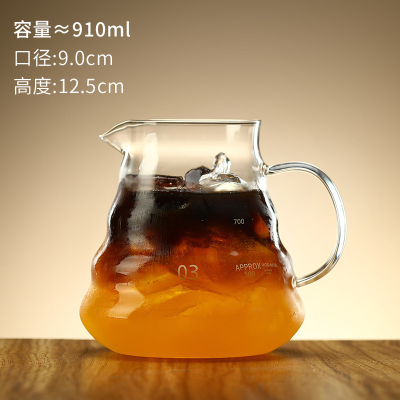 Cafetera de lavado a mano nubes para compartir cafetera de vidrio grueso resistente al calor conecta adorable taza de justicia electrodomésticos