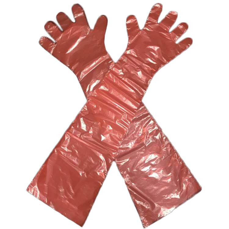 现货库存直发 养殖场奶牛繁育动物配种手套 一次性塑料长臂手套am