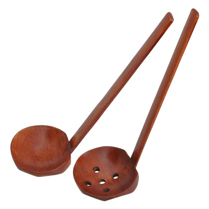 Yfjy estilo japonés comercial de madera sabor ramen cuchara restaurante olla caliente cuchara de sopa colador hogar cuchara de madera vajilla al por mayor