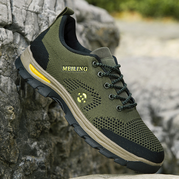 Zapatos de montaña para hombres primavera y verano nuevos zapatos de hombre ligeros de baja altura al por mayor transfronterizos de moda al aire libre con zapatos deportivos casuales