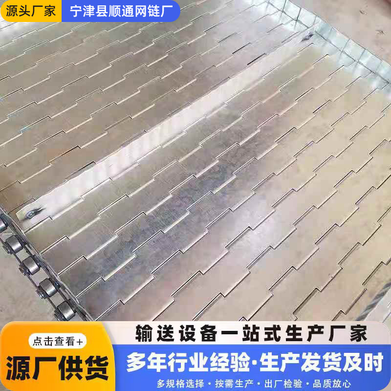 不锈钢工业输送链板油炸花生烘烤炉流水线耐高温药材茶叶烘干链板