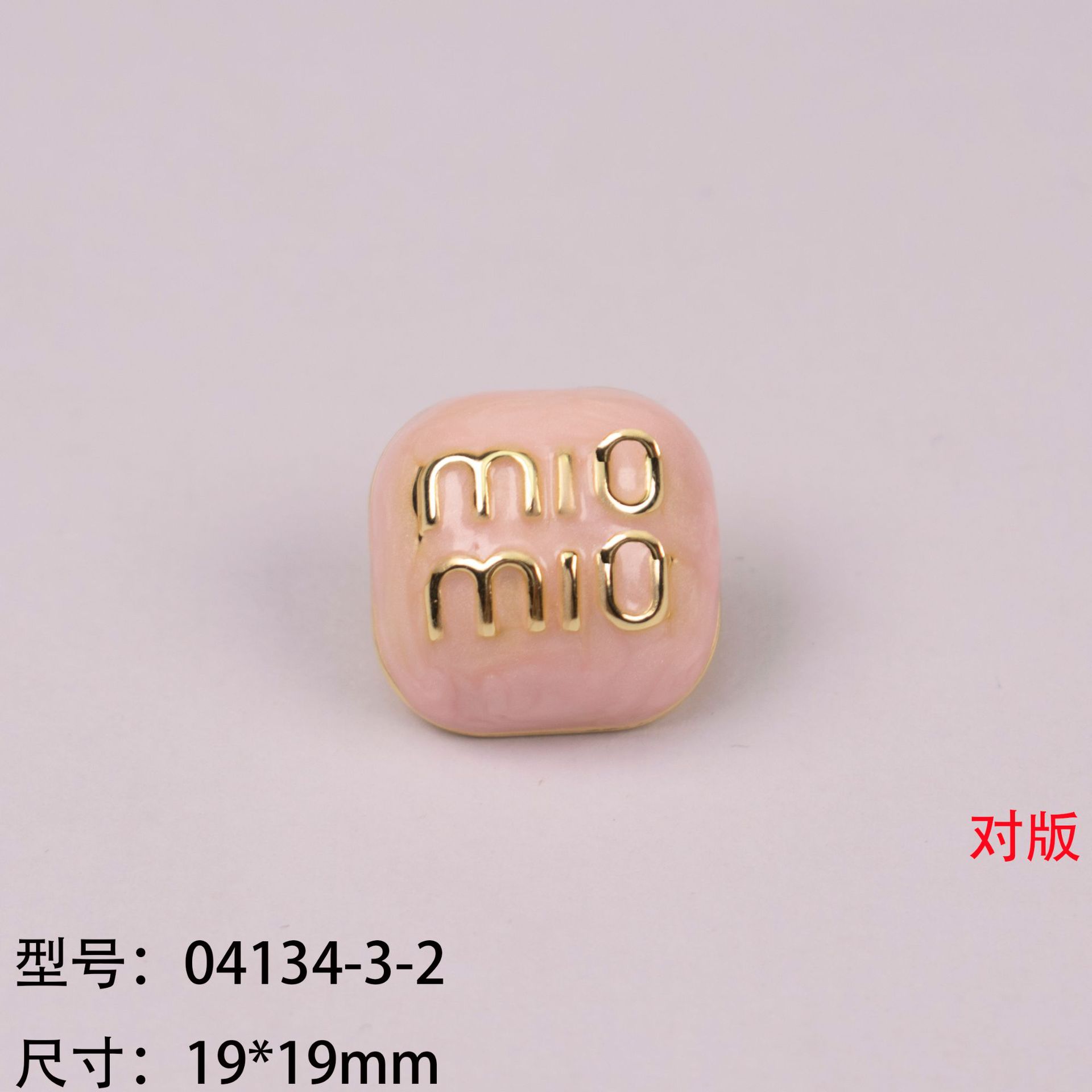卸売り春夏円形方形釉薬感双c小香風ミューア家髪飾りロープ合金アクセサリーcボタン部品工場販売