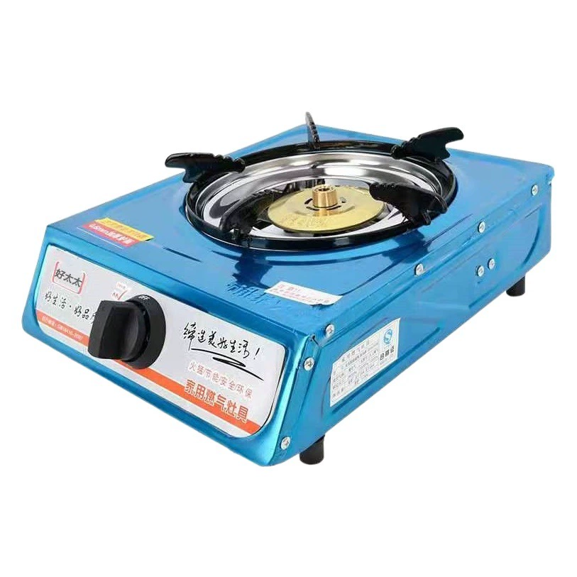 Производители из нержавеющей стали Бытовая газовая плита сжиженный газ пожарная плита настольная Одиночная плита энергосберегающая оптом