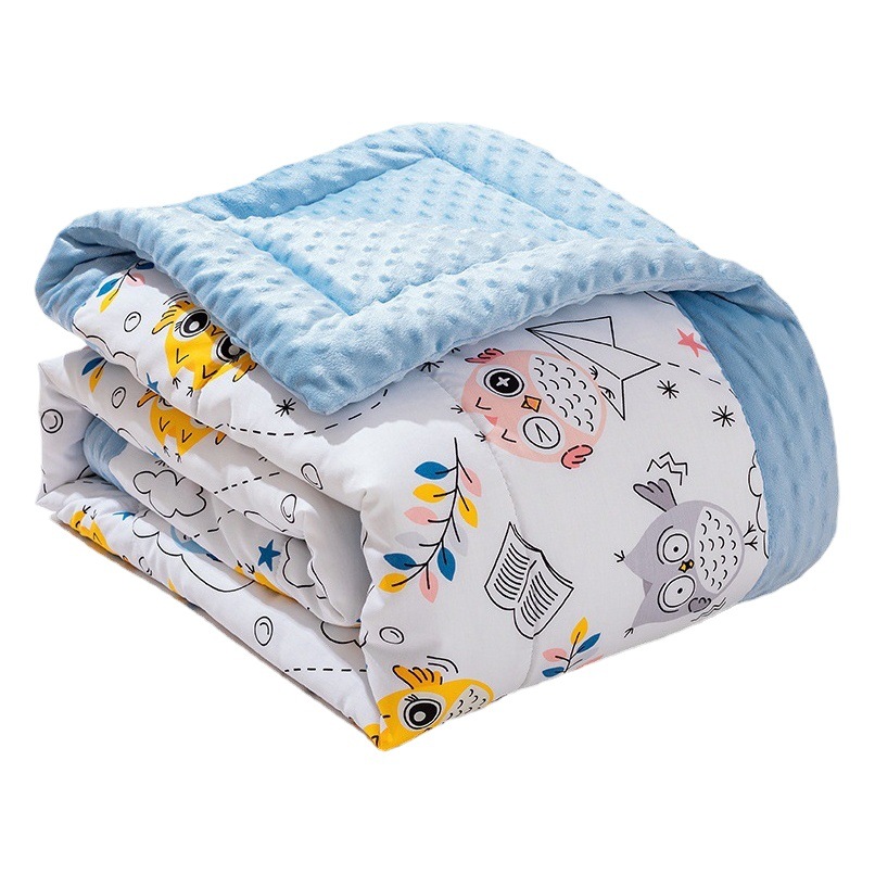 Kindergarten algodón edredón de invierno engrosada edredón de los niños bebé calmante guisantes edredón bebé edredón clase una pequeña colcha