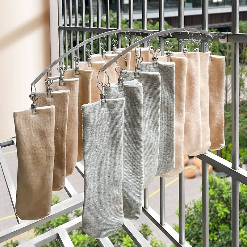 Вешалка для одежды Подвесной крючок для одежды Вешалка для носков Балкон Противоугонное окно Многофункциональный мульти-зажим Артефакт для сушки общежития