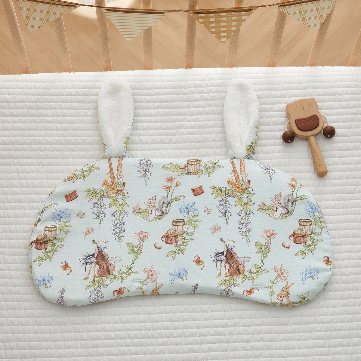 Almohada de nube para recién nacidos, gasa de algodón para bebé, transpirable y absorbente del sudor, toalla de almohada anti-vómitos para bebés de 0 a 6 meses
