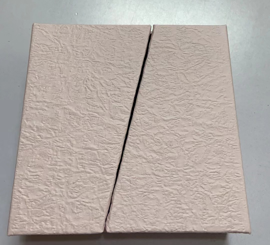 손으로 반죽한 핑크 폴리오(빈 상자), 내경 9.5*9.5*3.5