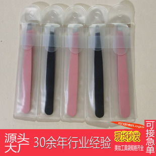 PVC oblique mouth flat mouth eyebrow clip independent packaging bag insert head dustproof plastic bag eye bag massage stick independent bag