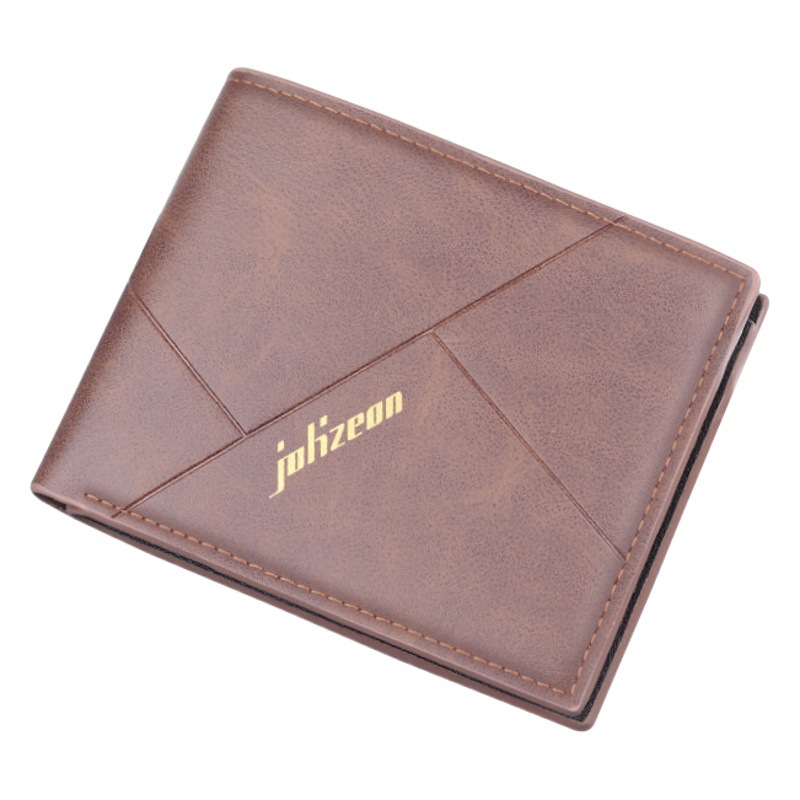 Cartera de lona de los hombres cartera de los hombres bolsa de tarjeta de billetera corta integrada titular de la tarjeta de los hombres clip corto Denim ultrafino hombres