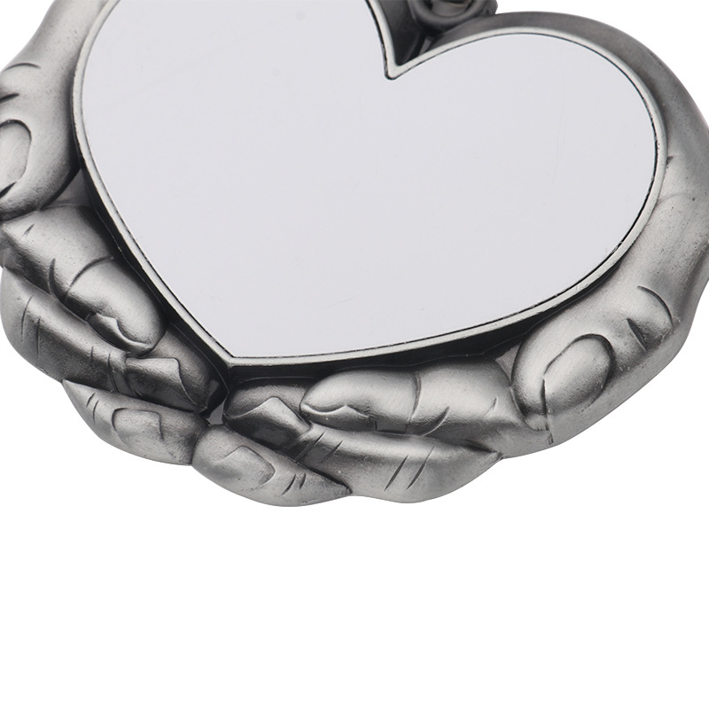 Heat Transfer Blank Angel Wings Holding Heart Pendant European and American Car Accessories Cross-Border Amazon Hot Seller