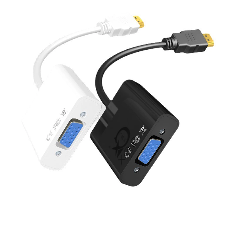 Кабель HDMI в VGA с аудио и питанием, конвертер для ТВ и компьютера, адаптер HDMI–VGA с кабелем