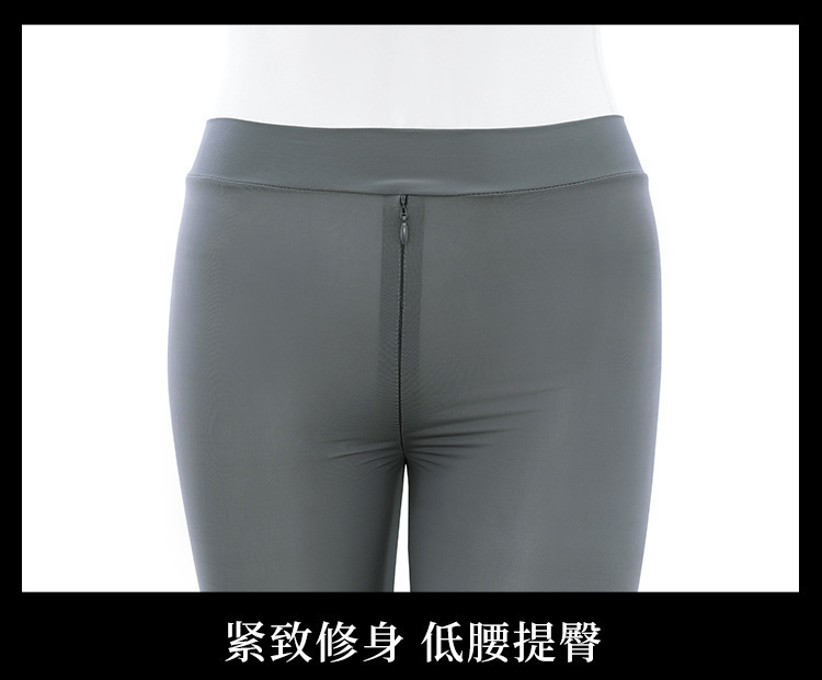 Feimu Women’s Smooth Stretch Bodysuit with Front and Back Zippers and Open-Crotch Design — detail image 28