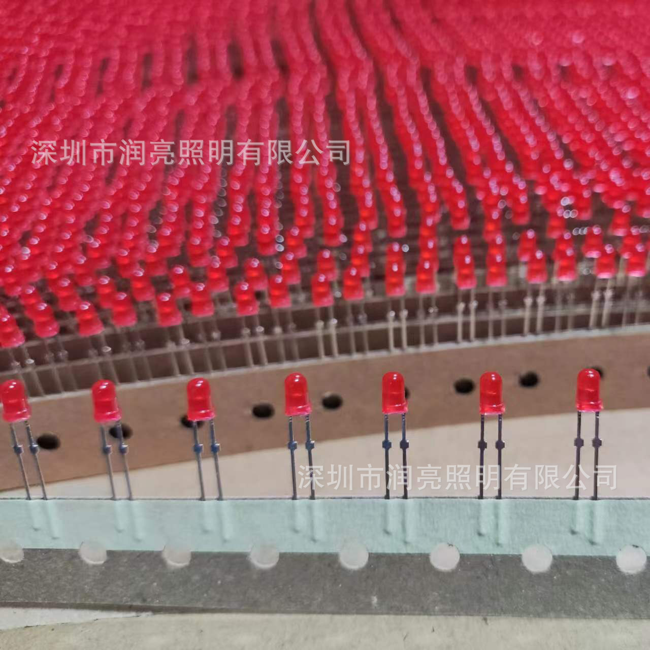 f3红发红带卡位编带3mm卡点红光高亮红色插件红灯led指示灯现货
